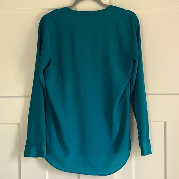 {Old Navy} Teal Women's Button-Up Blouse - Picture 4 of 4